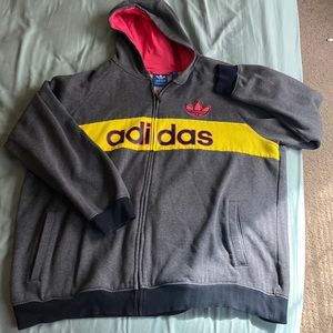 Like new Adidas mens zip up jacket.